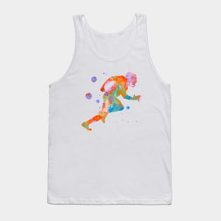 American Football Player Watercolor Painting Tank Top